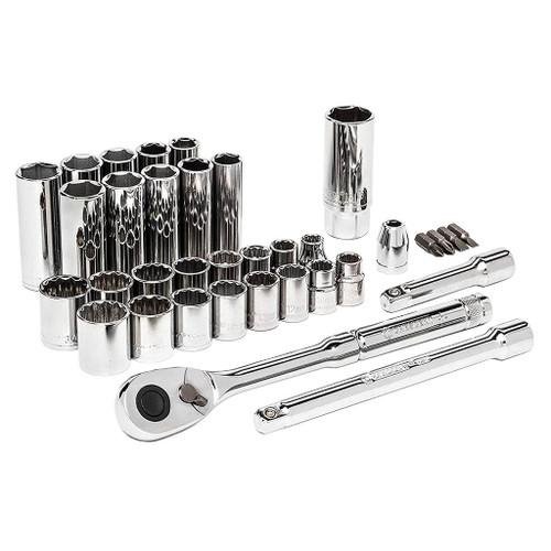 Crescent 3/8" Drive 6 & 12-Point Standard & Deep SAE/Metric, 35-Piece