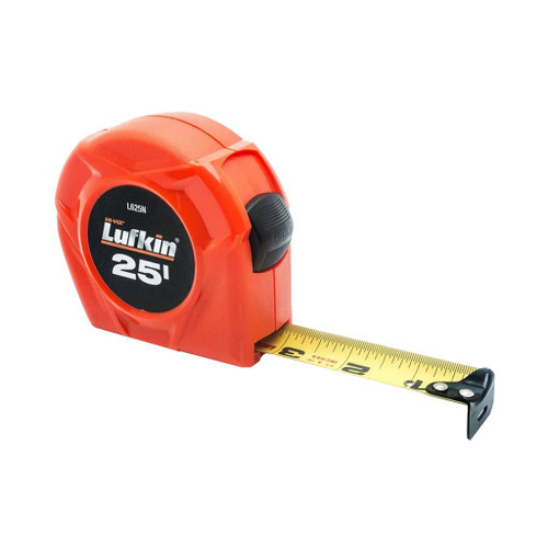 Lufkin Hi-Viz Orange Tape Measure, 25' x 1"