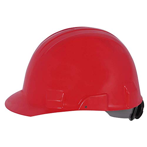 Sellstrom CSA Type 2 Class E Front Brim Hard Hat, 4-Point Suspension With Height Adjustments and Accessory Slots, Red, S69330