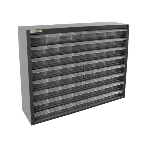 Durham Steel Parts Cabinet with 64 Plastic Drawers