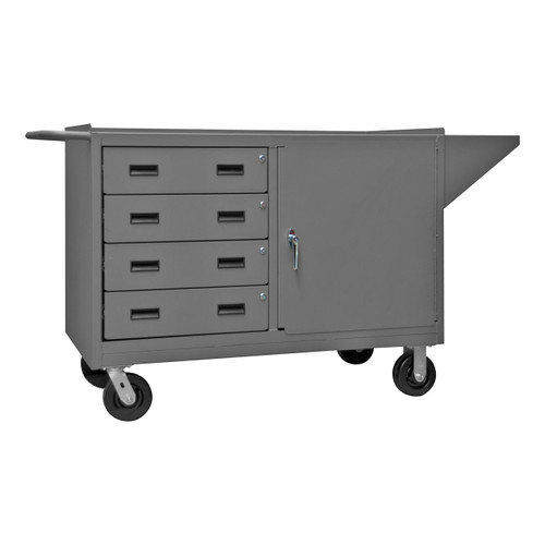 Durham Mobile Bench Cabinet w/4 Drawers