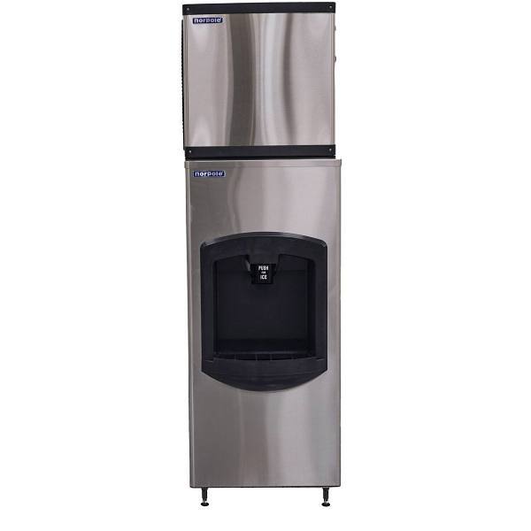 Norpole Commercial Dispensing Ice Maker, 350 Lb Output, 230lb Bin Capacity