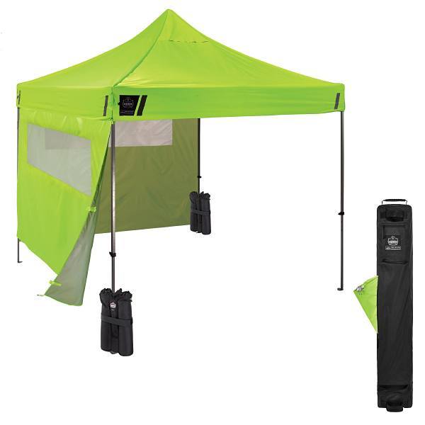 Ergodyne 6052 Single Lime Heavy-Duty Tent Kit Mesh Windows - 10ft X 10ft