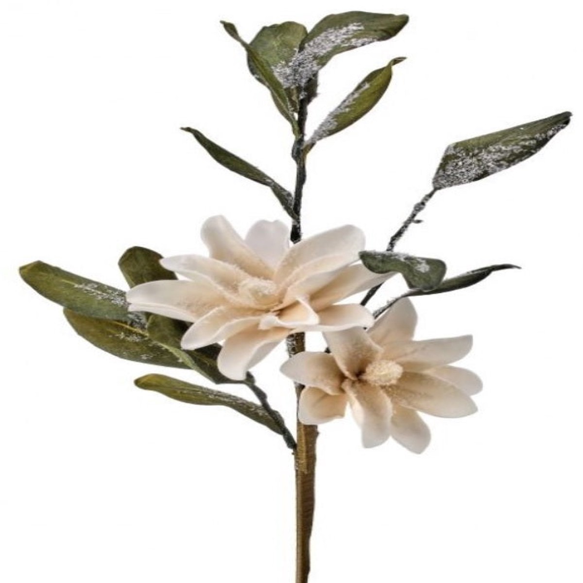 38" Snowy Cream Magnolia Floral Stem