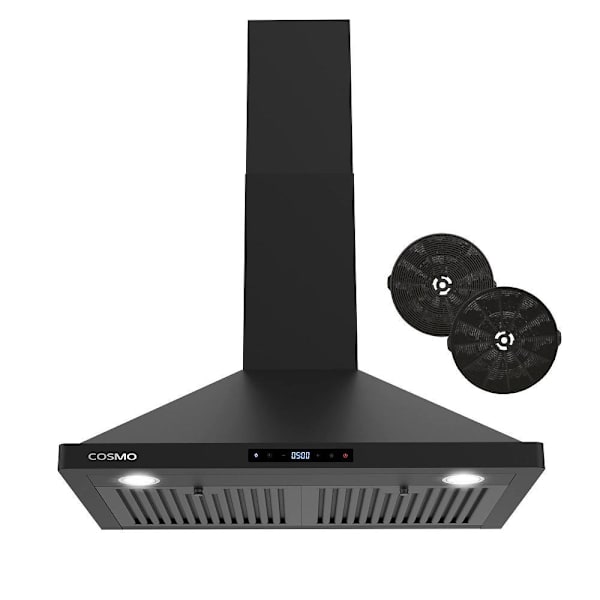 Cosmo 30 In. Vista Collection 380 CFM Wall Mount Range Hood,cos-63175s-Bk-Dl