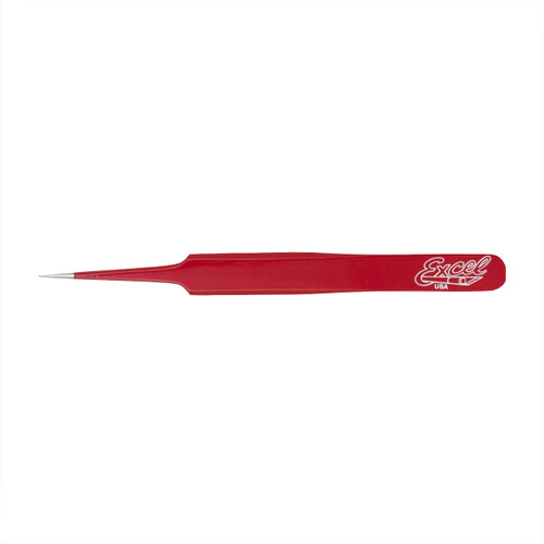 Excel Precision Straight Point Tweezers, 4-3/4"