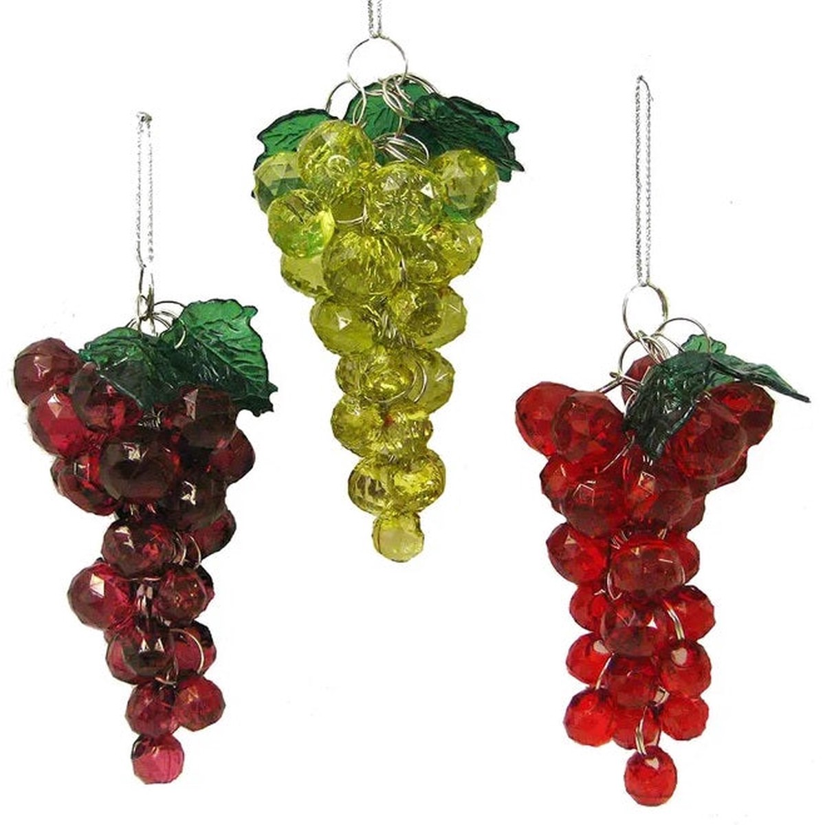 4" Beaded Grape Ornament