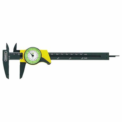 General 6" Dial Calipers Direct-reading Inch Dial Caliper