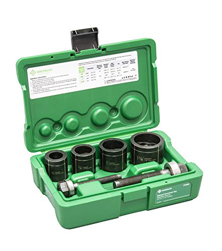 Tempo Greenlee 735BB Knockout Punch Kit, 1/2-Inch to 1-1/4-Inch Conduit Size