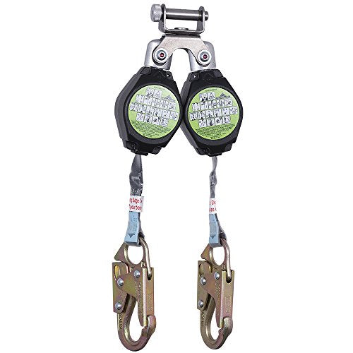 PeakWorks V845525006LE - Snap Hook 6' (1.8 m) 1" (25 mm) Webbing - Aluminum Housing, Type 2-Leading Edge Self-Retracting Lifelines (SRL)