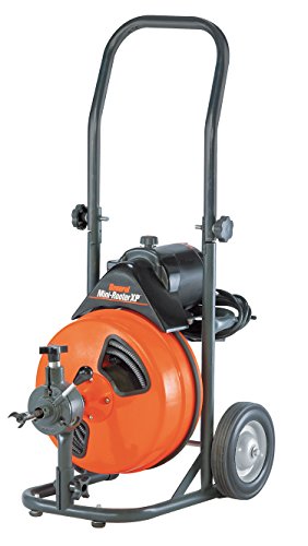 General Wire P-XP-B Mini-Rooter XP Drain Cleaner with Power Cable Feed and 3/8-Inch x 75 Cable, Small