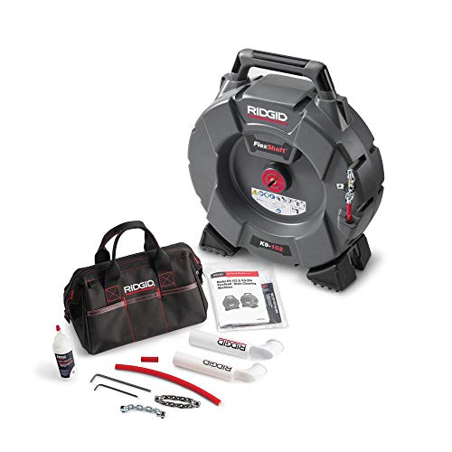 RIDGID 64263 FlexShaft Drain Cleaner K9-102 – 1 1/4” to 2” Capacity