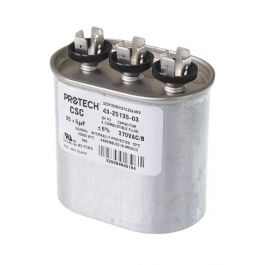 Rheem-Ruud 43-25135-03 Dual Oval Capacitor 35/5 MFD 370V