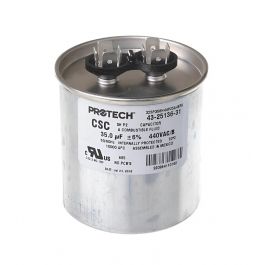 Rheem-Ruud 43-25136-31 Single Round Capacitor 35 MFD 440 VAC