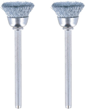 Dremel Genuine OEM Replacement 3/4" Steel Brushes, 2 Pack, 442-02
