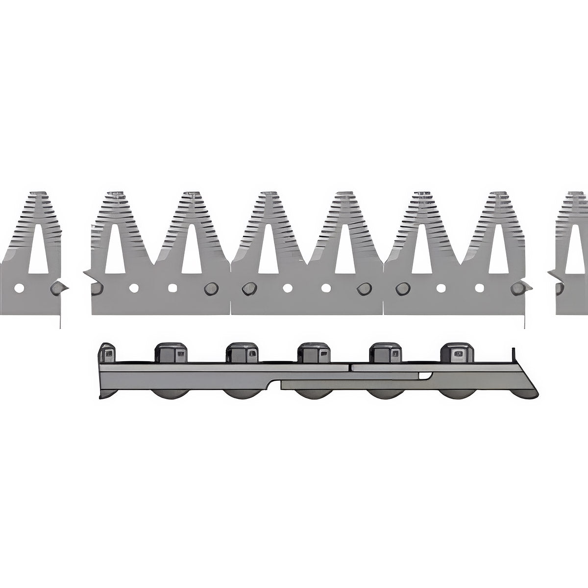SPLICED LEFT HAND SICKLE ASSEMBLY FOR JOHN DEERE 630FD DUAL DRIVE - 30' HEADER- COARSE TOOTH SECTION