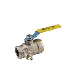 Conbraco Industries 50-GB7-01A 1.5" Gas Shutoff Valve 1/8" Dual Tap