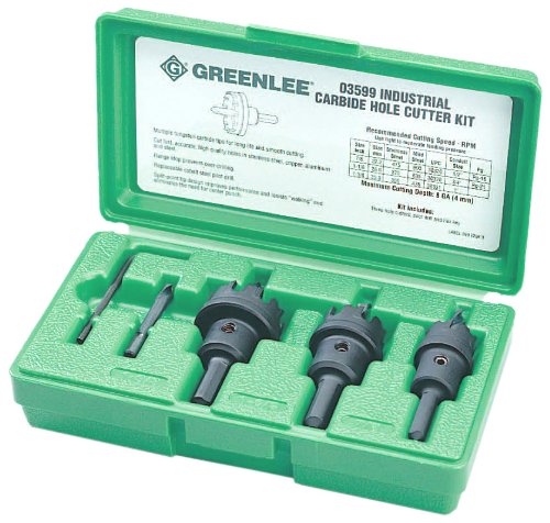 Greenlee 635 Carbide Tipped Hole Cutter Kit