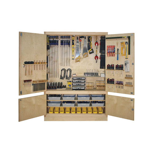 Hann 60" Woodworking Tool Cabinet with Tools