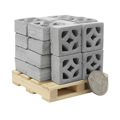 Mini Materials 1:12 Mid-Century Modern Breeze Block Pallet, Empress