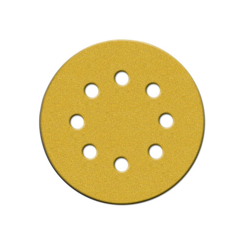 Norton 5" Eight-Hole Hook & Loop Paper Sanding Discs, 150 Grit, Qty. 25