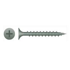 #8 x 3" Phillips Bugle Head, Coarse Thread, W.A.R. Coated Screws (2000/Bulk Pkg)