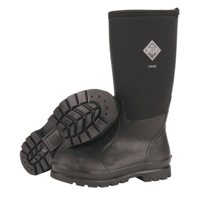 Honeywell Chore Classic Work Boots, Size 12, 16 in H, Black, 1/PR