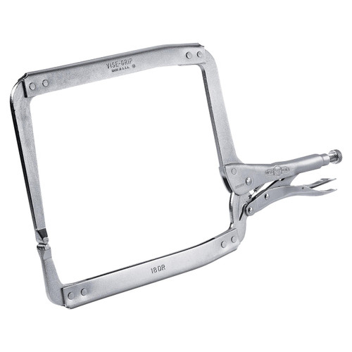 Vise-Grip The Original Locking C-Clamp with Regular Tips, 18", 7-1/2" Max