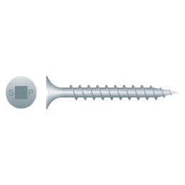 Strongpoint #8 x 3" Square Bugle Head Screws, Coarse Thread, Dacrotized (2000/Bulk Pkg)