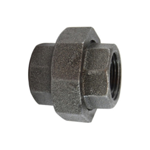 Midland Industries 65608 Union, Black Iron, 2 in. FPT x 2 in. FPT, 150 PSI