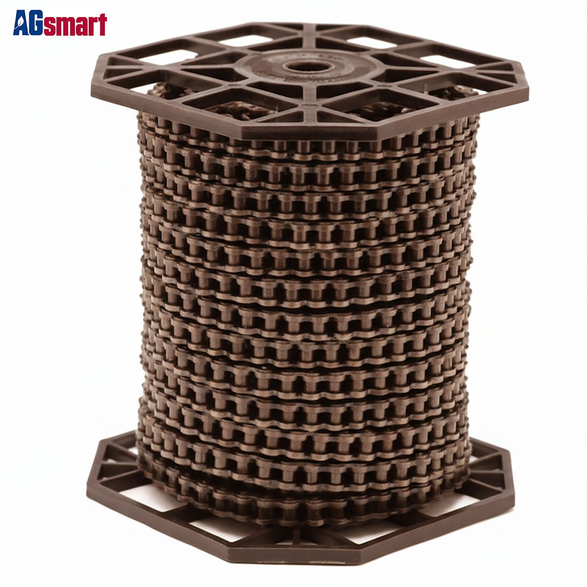 AgSmart Roller Chain - #2040 Double Pitch x 50' Reel, priced per foot