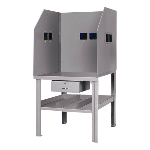 Pucel All-Steel Arc Welding Bench with See-thru Shields