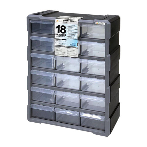 Quantum Plastic Drawer Cabinet, 18 Drawer