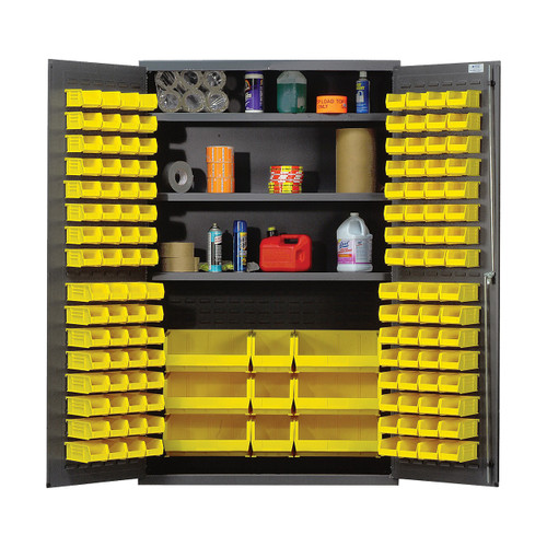 Quantum 14 Gauge Storage Cabinet, 137 Bins, 48"W
