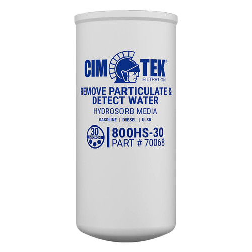 Cim-Tek 70068 800HS-30 30 Micron Water Detection Particulate Fuel Filter