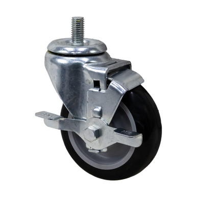 4" x 1.25" Swivel Stem Caster w/ Brake Jescraft CTRK-4PLS