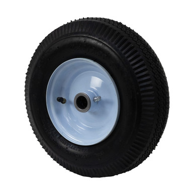 4.10/3.50-6 Wheel Tire Assembly w/ White Steel Rim Jescraft WHL-12PM3