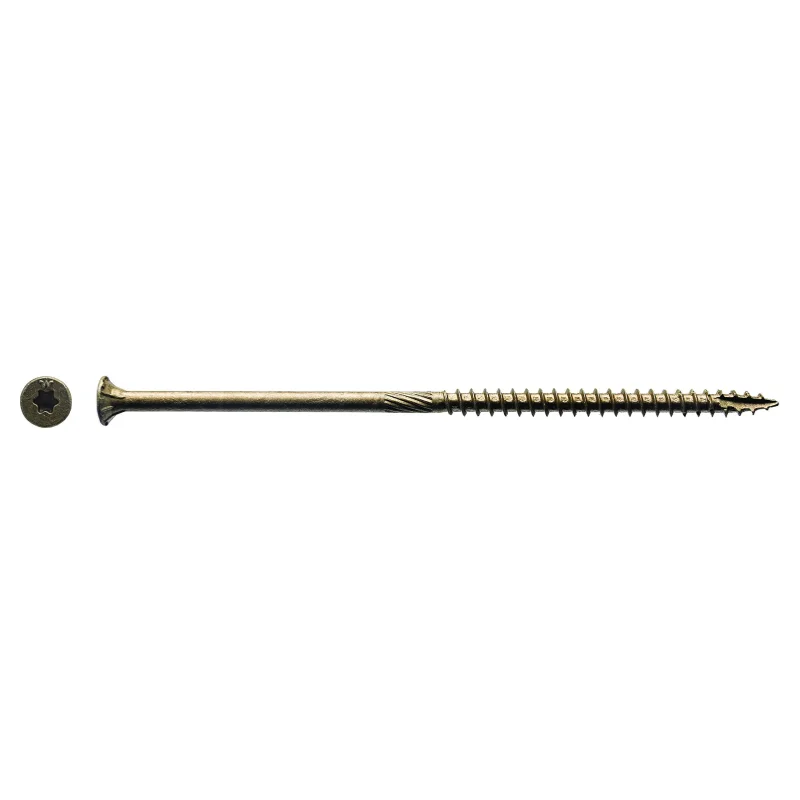 (750 Count) Big Timber BTX105 10 x 5″ Bronze Star Flat Head Screws