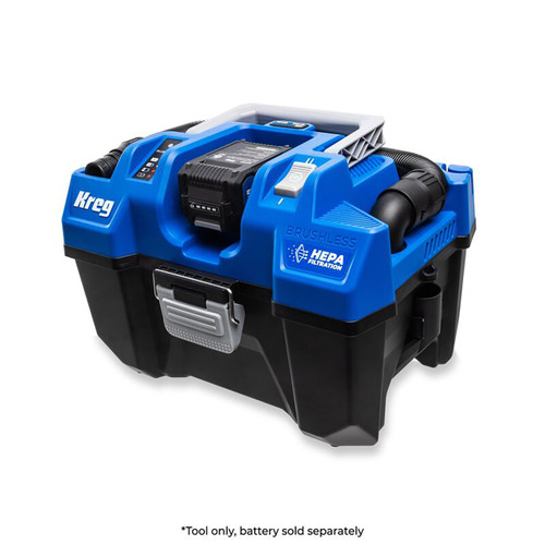 Kreg Wet/Dry Vacuum, 2-Gallon,20V