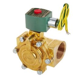 Asco Controls 8220G009 1-1/4" 2-Way N/C Brass Solenoid Valve 110-120V/50-60Hz