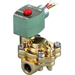 Asco Controls 8221G003 2-Way N/C Solenoid Valve Brass 1/2" NPT 120V 60Hz