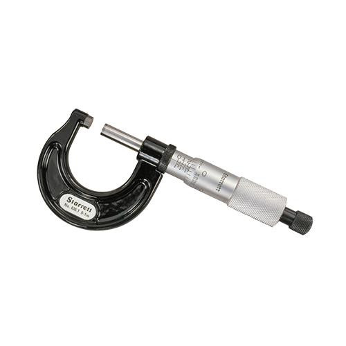 Starrett 436.1 Series Outside Micrometer, 0-1", .001" Grad