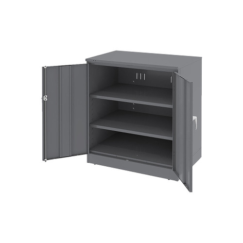 Tennsco Deluxe Metal Storage Cabinet, Counter-Height 36" x 18"