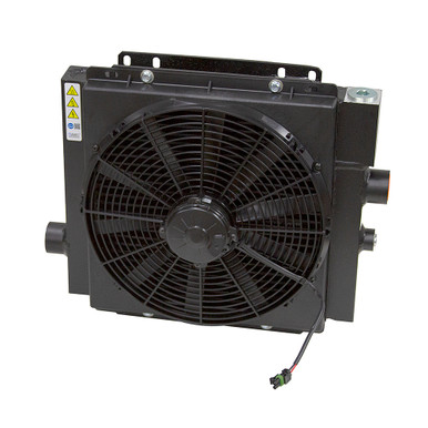 80 GPMOil Cooler w/12 Volt DC Fan and Internal Bypass AKG DCS20-12-BP65