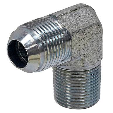 JIC 4 Male x 1/2" NPT Male 90 Degree Elbow 2501-04-08 Adapter