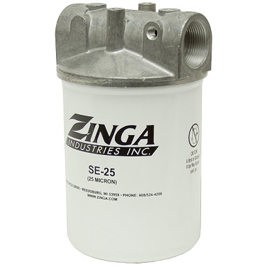 1-1/4" NPT 25 GPM Zinga Suction Filter Zinga SE-25