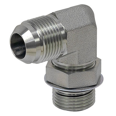 JIC 12 Male x SAE 10 Male 90 Degree Elbow 6801-12-10 Adapter