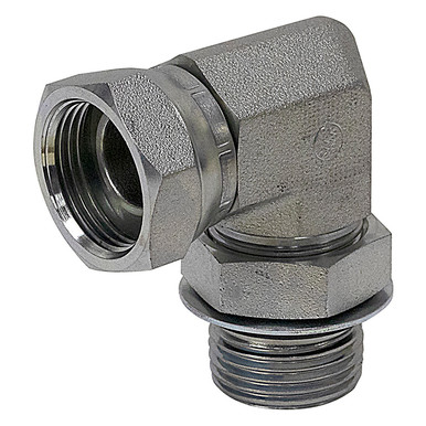 SAE 8 Male x 1/2" NPT Female Swivel 90 Degree Elbow 6901-08-08 Adapter