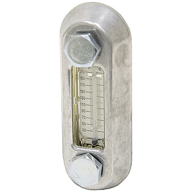 3" Reservoir Sight Level Gauge w/Thermometer Zinga SG03ATG