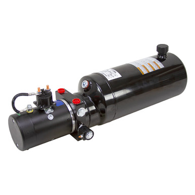 12 Volt DC 1.3 GPM 2500 PSIDouble Acting Power Pack 2.5 Gallon Tank Hydraulic Technologies DB-1675